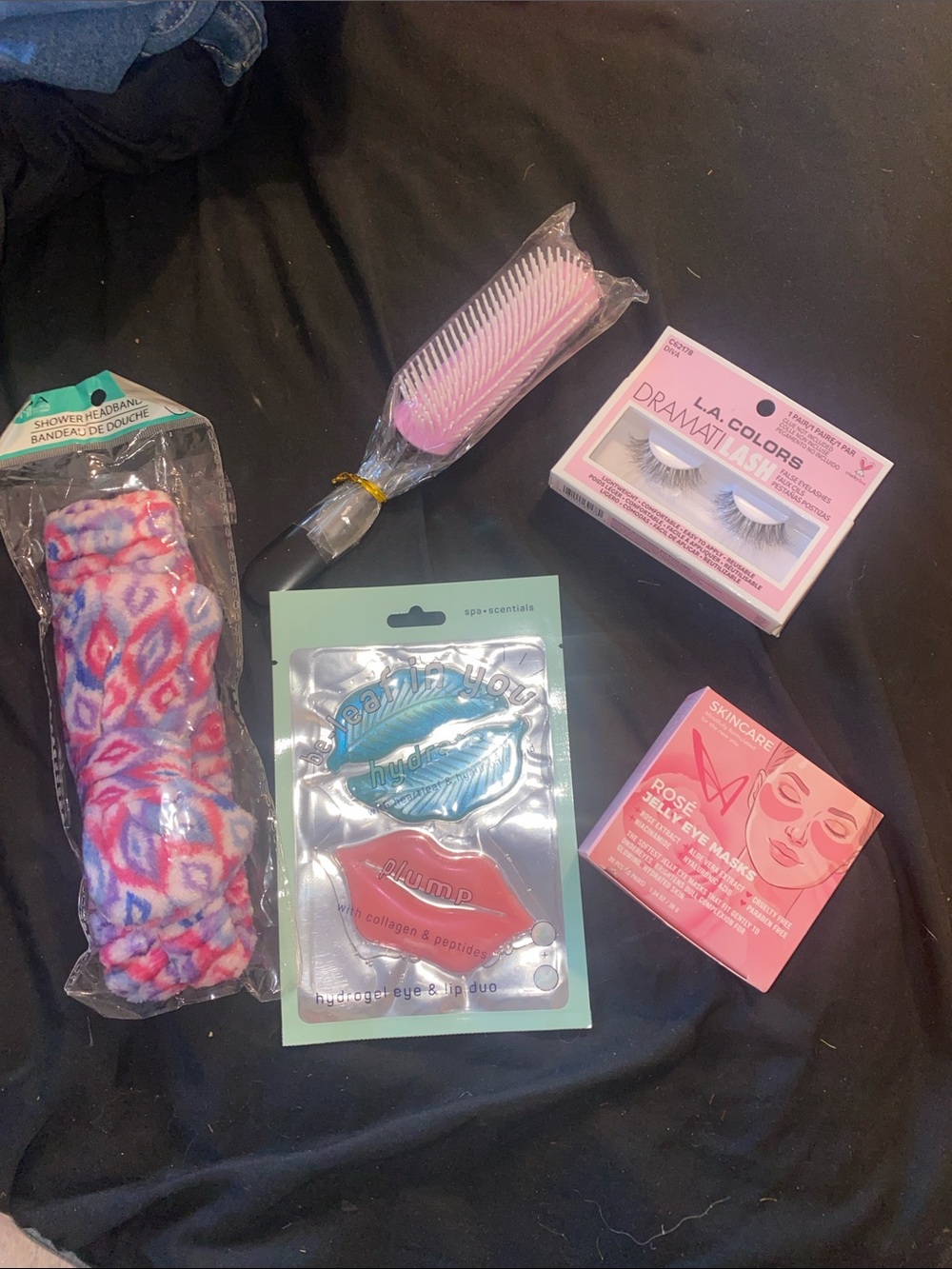 Beauty Bundle- Masks, Lashes, Hairbrush, Headband